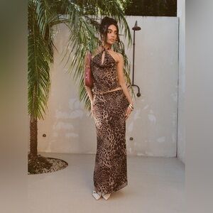 Princess Polly Leopard Skirt